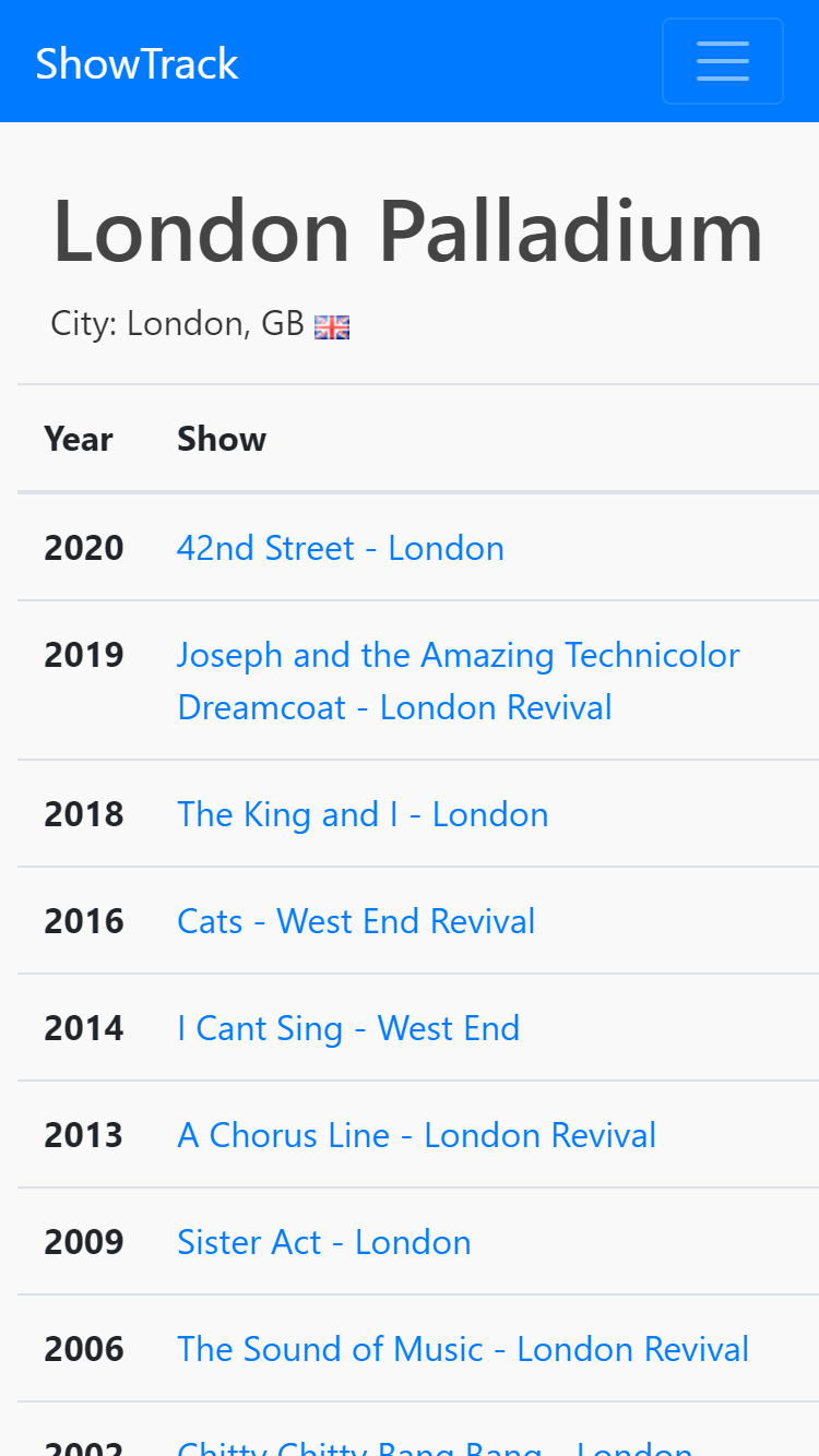 Screenshot of iPhone App